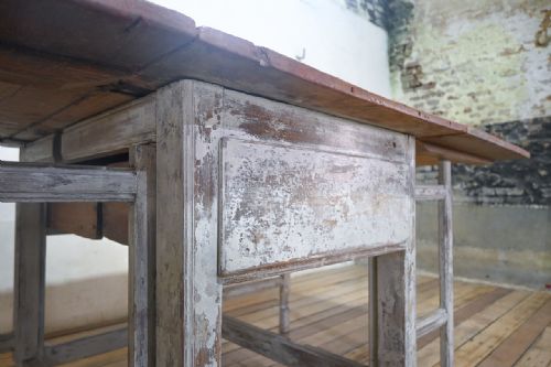 LARGE 18TH CENTURY PAINTED SWEDISH SLAGBORD TABLE - ADDITIONAL PHOTO 12