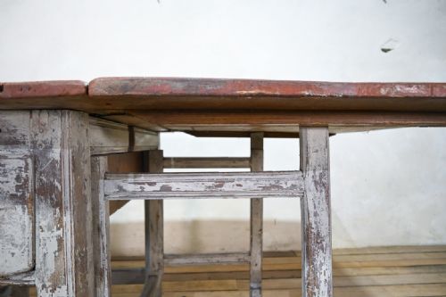 LARGE 18TH CENTURY PAINTED SWEDISH SLAGBORD TABLE - ADDITIONAL PHOTO 13