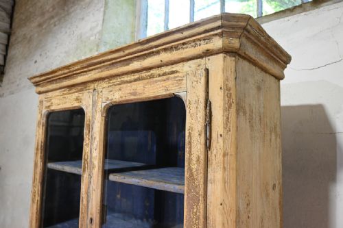 19TH CENTURY GLAZED FRENCH PAINTED BUFFET DEUX CORPS CABINET - ADDITIONAL PHOTO 18