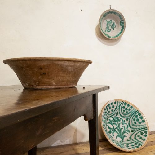 LARGE 18TH CENTURY SPANISH FAJALAUZA LEBRILLO DAIRY BOWL - ADDITIONAL PHOTO 7