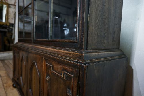 LATE 19TH CENTURY GLAZED BOOKCASE MANNER OF SAMUEL PEPYS - ADDITIONAL PHOTO 5