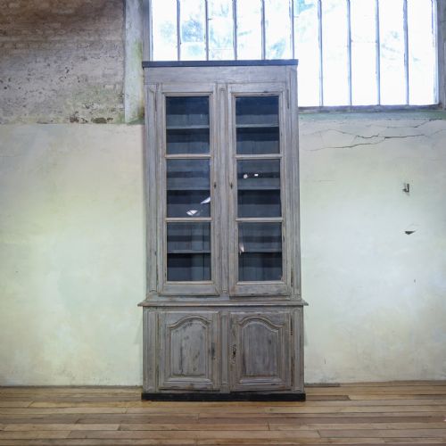 19TH CENTURY FRENCH PAINTED GLAZED CABINET - ADDITIONAL PHOTO 1