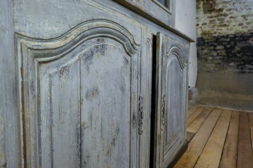 19TH CENTURY FRENCH PAINTED GLAZED CABINET - ADDITIONAL PHOTO 2