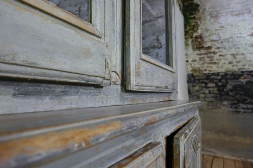 19TH CENTURY FRENCH PAINTED GLAZED CABINET - ADDITIONAL PHOTO 5