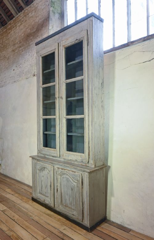 19TH CENTURY FRENCH PAINTED GLAZED CABINET - ADDITIONAL PHOTO 7