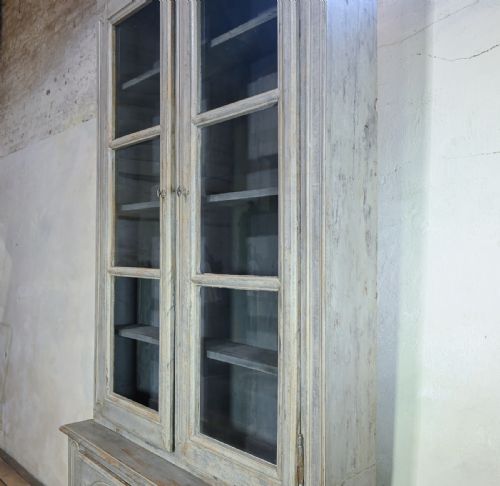 19TH CENTURY FRENCH PAINTED GLAZED CABINET - ADDITIONAL PHOTO 8