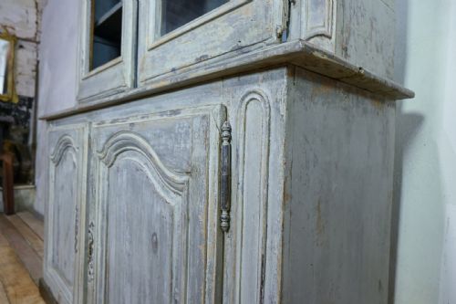 19TH CENTURY FRENCH PAINTED GLAZED CABINET - ADDITIONAL PHOTO 9