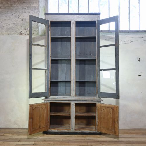 19TH CENTURY FRENCH PAINTED GLAZED CABINET - ADDITIONAL PHOTO 12