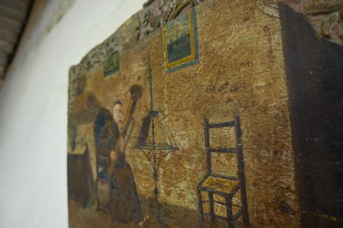 AN EARLY 19TH CENTURY OIL ON BOARD PAINTING - ADDITIONAL PHOTO 9