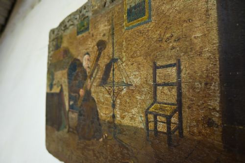 AN EARLY 19TH CENTURY OIL ON BOARD PAINTING - ADDITIONAL PHOTO 10