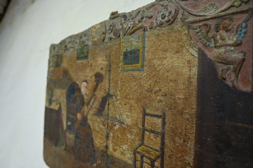 AN EARLY 19TH CENTURY OIL ON BOARD PAINTING - ADDITIONAL PHOTO 12