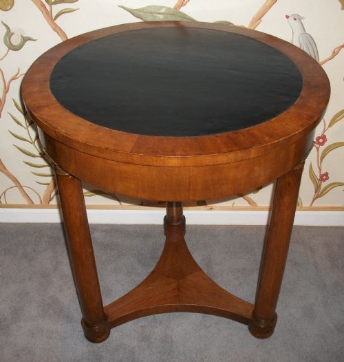 EMPIRE GUERIDON ROUND OCCASIONALSIDE TABLE - ADDITIONAL PHOTO 1
