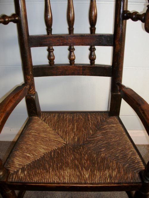 LANCASHIRE SPINDLE BACK WING CHILD'S CHAIR - ADDITIONAL PHOTO 5