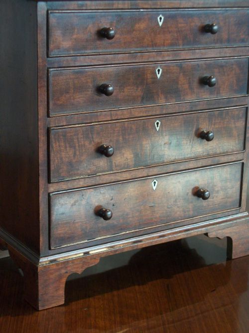 GEORGIAN MINIATURE CHEST OF DRAWERS - ADDITIONAL PHOTO 9
