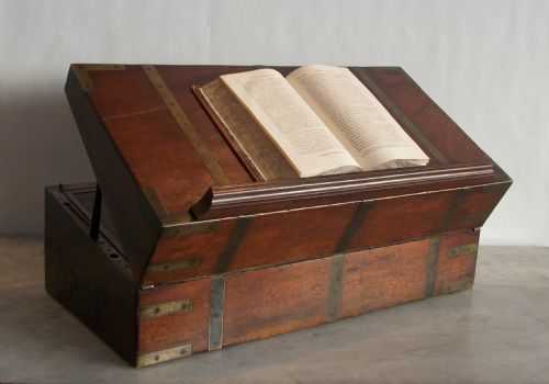 rare military campaign captain's writing slope - CATEGORY: ANTIQUE BOXES - DATED GEORGIAN