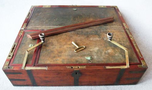 RARE MILITARY CAMPAIGN CAPTAIN'S WRITING SLOPE - ADDITIONAL PHOTO 2