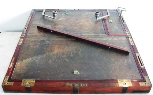 RARE MILITARY CAMPAIGN CAPTAIN'S WRITING SLOPE - ADDITIONAL PHOTO 3