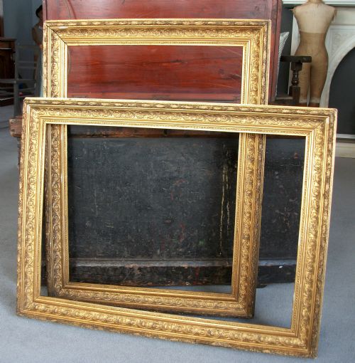 a pair of victorian gilded frames - CATEGORY: ANTIQUE MISCELLANEOUS - DATED VICTORIAN