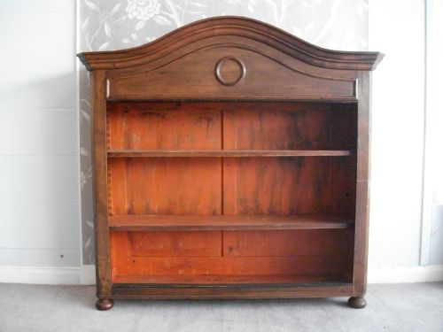 WALNUT OPEN BOOKCASE - ADDITIONAL PHOTO 2