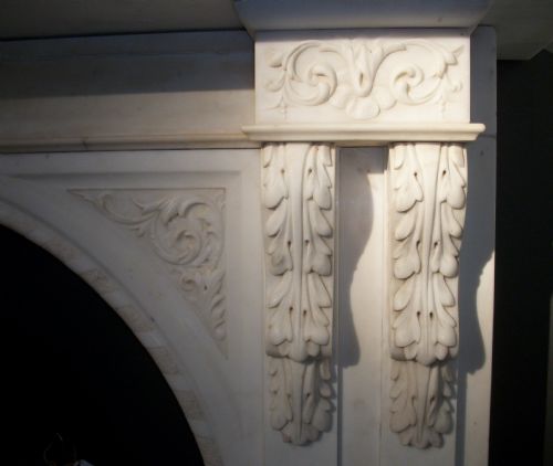 MARBLE ARCH FIREPLACE SURROUND MID VICTORIAN - ADDITIONAL PHOTO 1