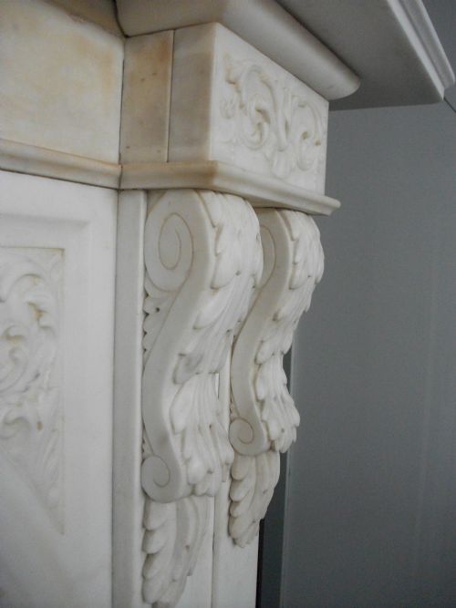 MARBLE ARCH FIREPLACE SURROUND MID VICTORIAN - ADDITIONAL PHOTO 3