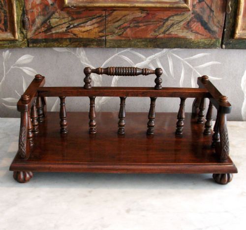 MAHOGANY BOOK CADDY STAND - ADDITIONAL PHOTO 1