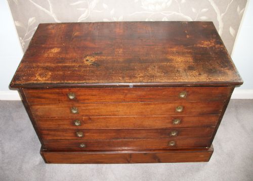 19TH CENTURY ARCHITECTS PLAN CHEST - ADDITIONAL PHOTO 3