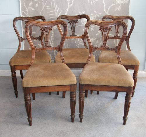 SET OF FIVE GILLOWS DINING CHAIRS - ADDITIONAL PHOTO 1