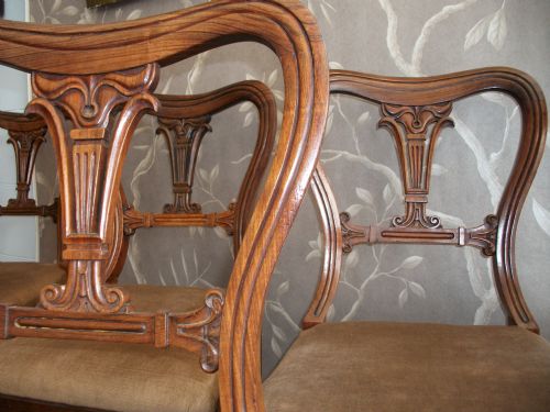 SET OF FIVE GILLOWS DINING CHAIRS - ADDITIONAL PHOTO 9