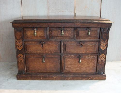 19TH CENTURY TABLE TOP CABINET OR CHEST - ADDITIONAL PHOTO 6