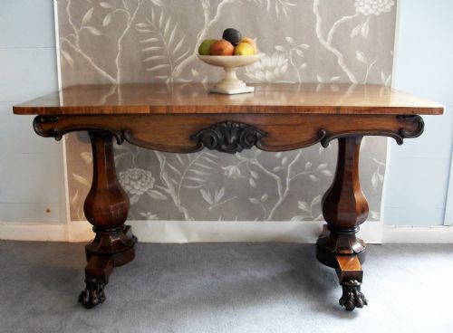 regency rosewood sofa table desk - CATEGORY: ANTIQUE TABLES - DATED 19TH CENTURY