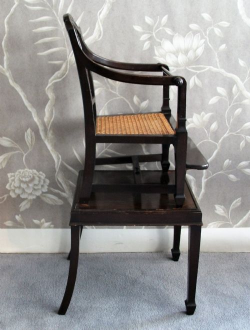 SHERATON STYLE CHILDS HIGH CHAIR - ADDITIONAL PHOTO 2