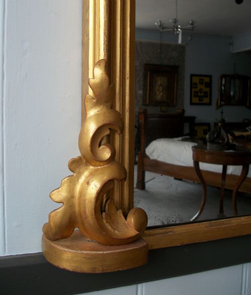 A STUNNING VICTORIAN GILT OVER MANTEL MIRROR - ADDITIONAL PHOTO 3