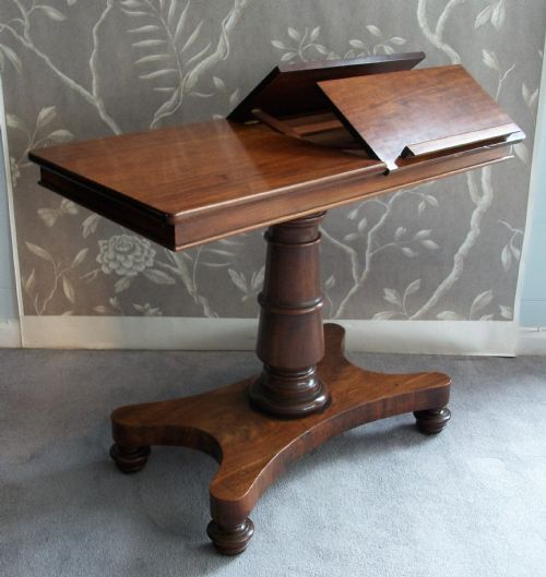 adjustable reading table or duet stand - CATEGORY: ANTIQUE TABLES - DATED 19TH CENTURY