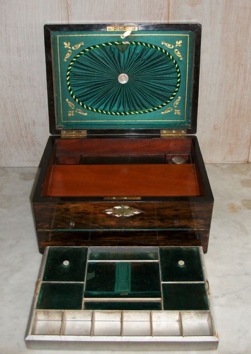 COROMANDEL TRAVELLING WRITING SLOPE BOX - ADDITIONAL PHOTO 1