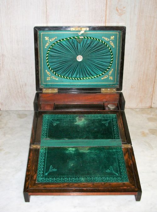 COROMANDEL TRAVELLING WRITING SLOPE BOX - ADDITIONAL PHOTO 2