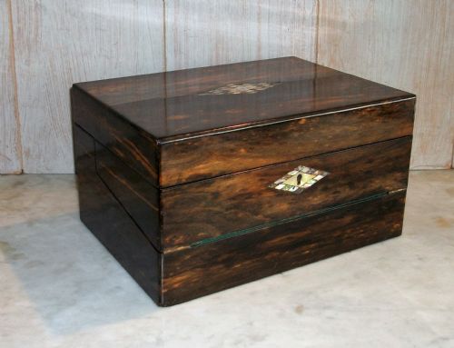 COROMANDEL TRAVELLING WRITING SLOPE BOX - ADDITIONAL PHOTO 5