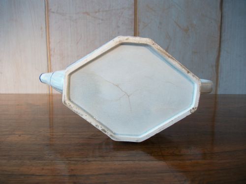 RARE OCTAGONAL PEARLWARE TEAPOT - ADDITIONAL PHOTO 8
