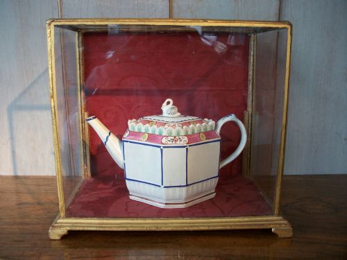 RARE OCTAGONAL PEARLWARE TEAPOT - ADDITIONAL PHOTO 14