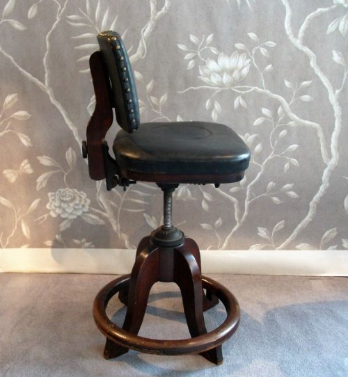 1920'S REVOLVING ARCHITECT'S CHAIR - ADDITIONAL PHOTO 1