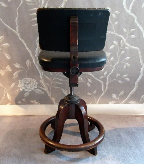 1920'S REVOLVING ARCHITECT'S CHAIR - ADDITIONAL PHOTO 4