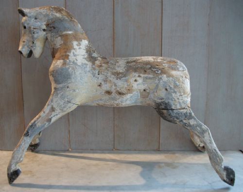 rocking horse sculpture - CATEGORY: ANTIQUE MISCELLANEOUS - DATED EDWARDIAN