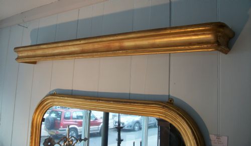 A PAIR OF 19TH CENTURY GILDED FRENCH PELMETS - ADDITIONAL PHOTO 1