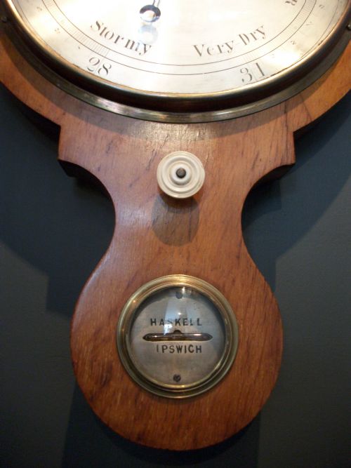 19TH CENTURY WHEEL BAROMETER - ADDITIONAL PHOTO 4