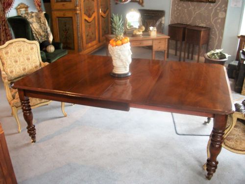 19TH CENTURY EXTENDING MAHOGANY DINING TABLE - ADDITIONAL PHOTO 4