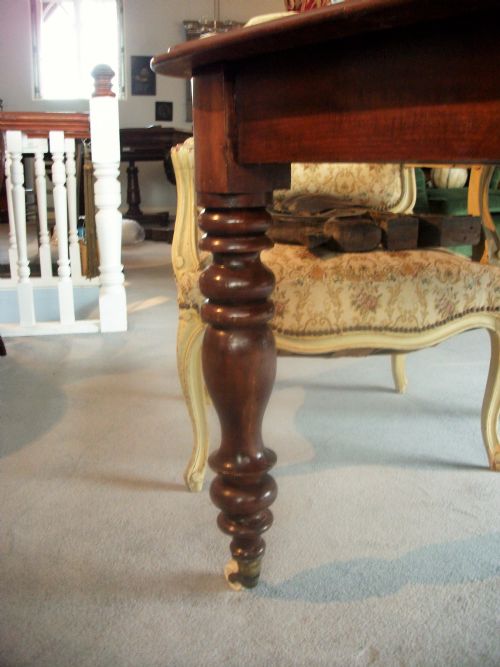 19TH CENTURY EXTENDING MAHOGANY DINING TABLE - ADDITIONAL PHOTO 5