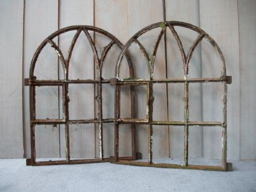 19th century cast iron danish windows - CATEGORY: ANTIQUE MISCELLANEOUS - DATED 19TH CENTURY