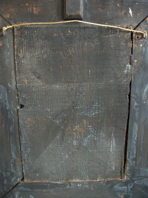 AN ANTIQUE NAPOLEON III CUSHION MIRROR - ADDITIONAL PHOTO 4