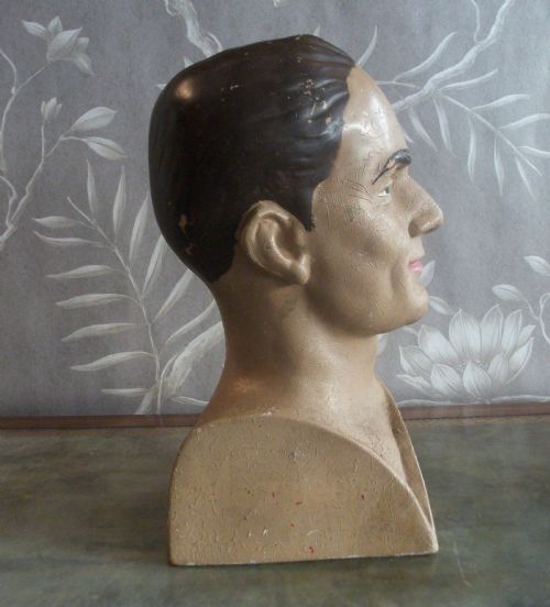 1920 MALE SHOP DISPLAY MILLINERY HEAD - ADDITIONAL PHOTO 2
