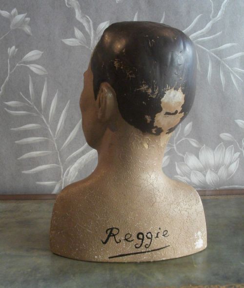 1920 MALE SHOP DISPLAY MILLINERY HEAD - ADDITIONAL PHOTO 3